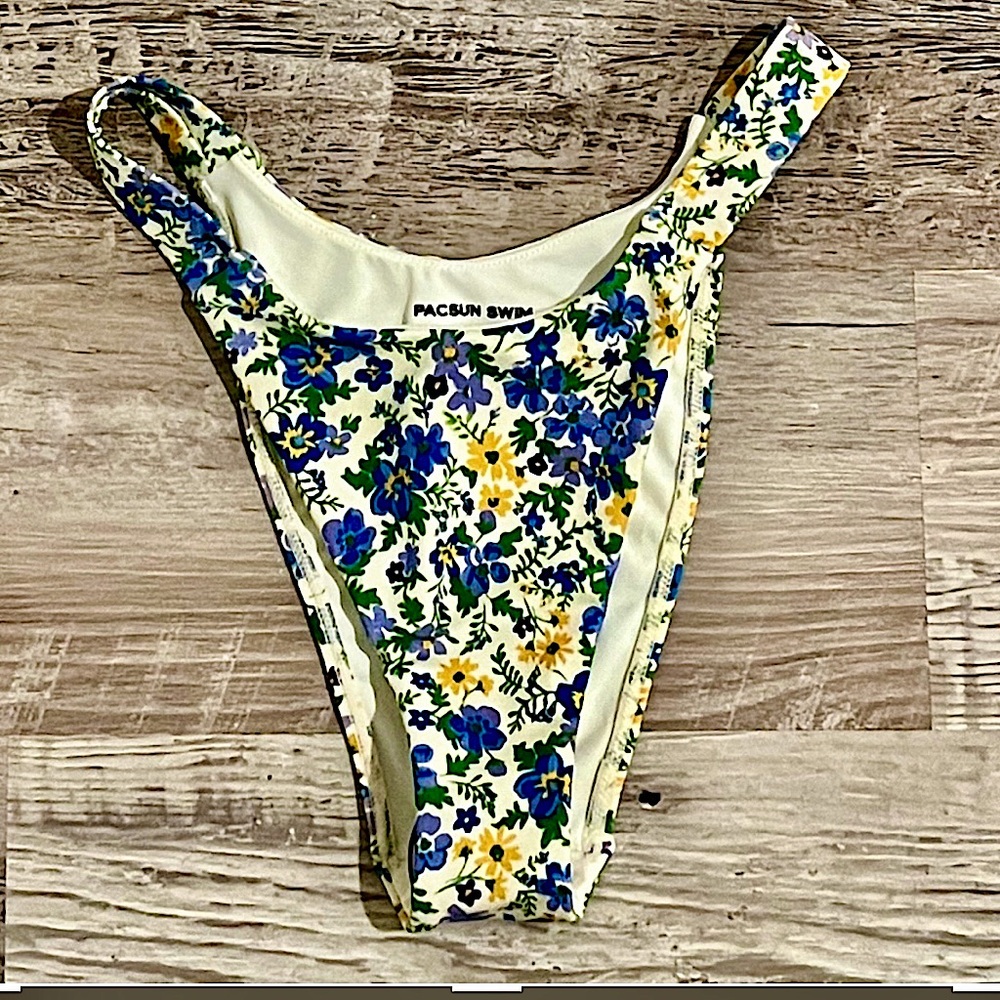 PacSun Floral Piper High Cut Bikini Bottom - Picture 10 of 12